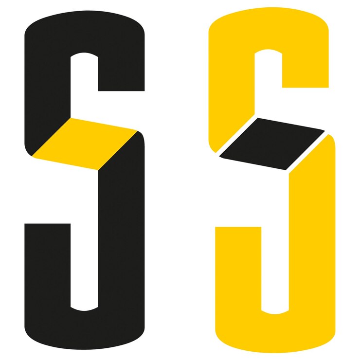 Vector icono de letra s abstracta para la marca