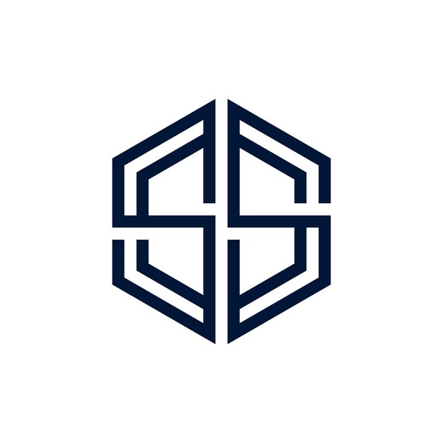 Icono letra SS hexágono