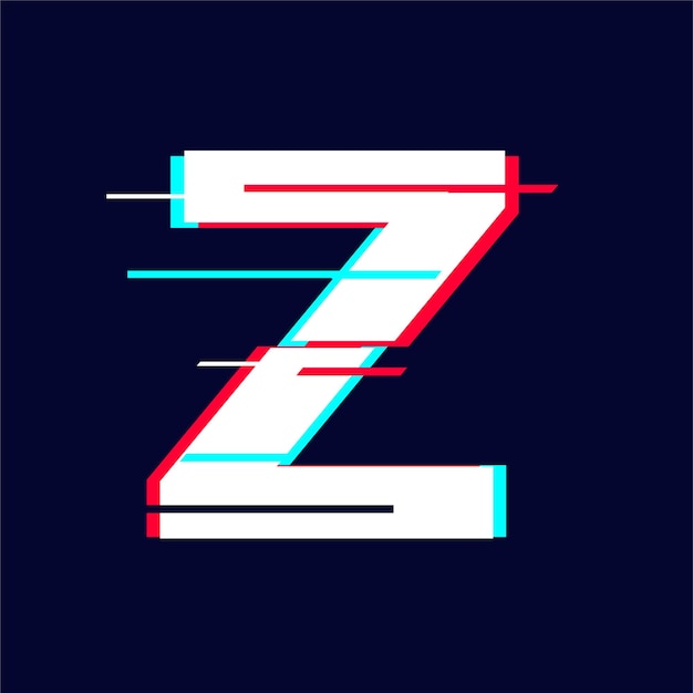 El icono de la letra Z con errores llamativos