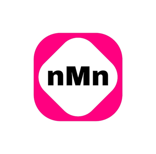 Vector icono de letras iniciales del nombre de la empresa nmn. monograma nmn