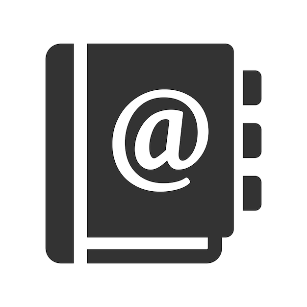 Icono de la libreta de direcciones