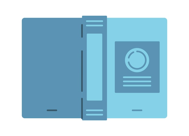 Icono de libro abierto dibujado a mano ilustración vectorial