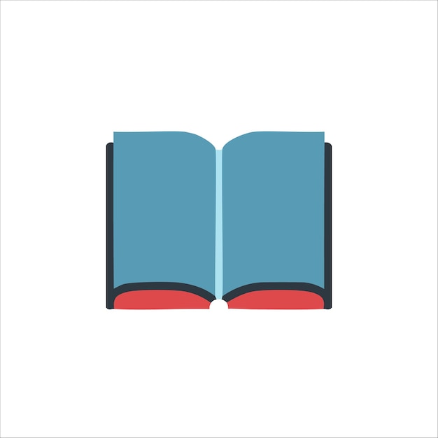 el icono del libro en blanco