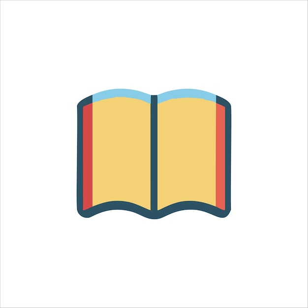 el icono del libro en blanco