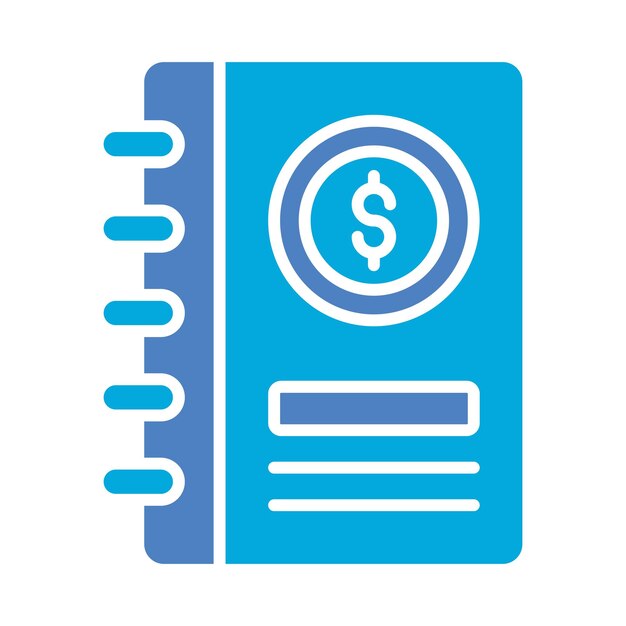 Icono de libro de contabilidad