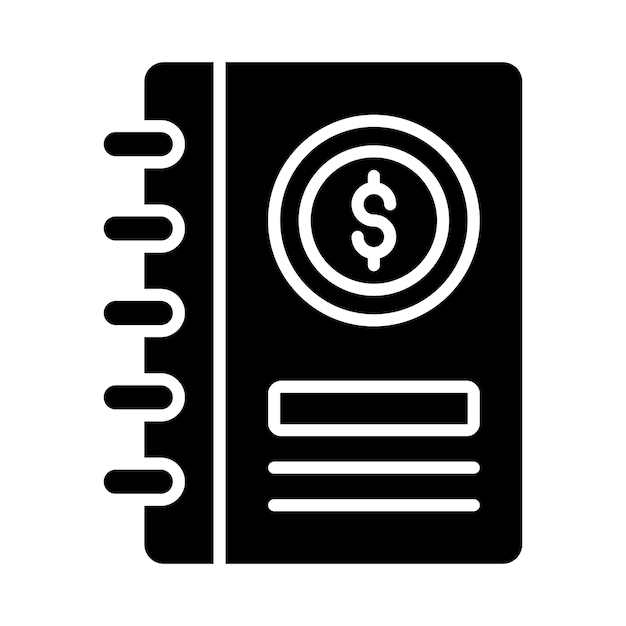 Icono de libro de contabilidad