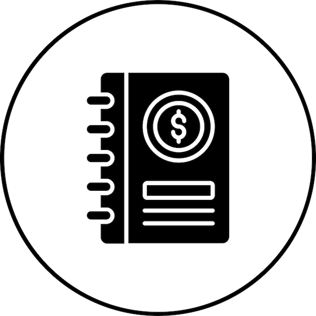 Icono de libro de contabilidad