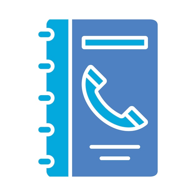 Icono de libro de contactos