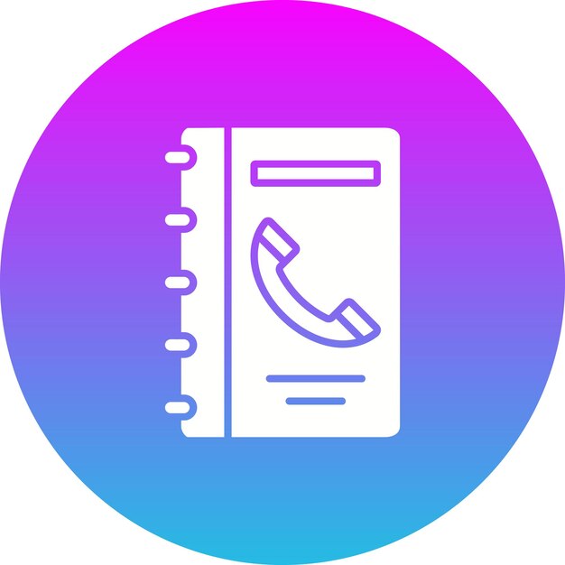 Icono de libro de contactos