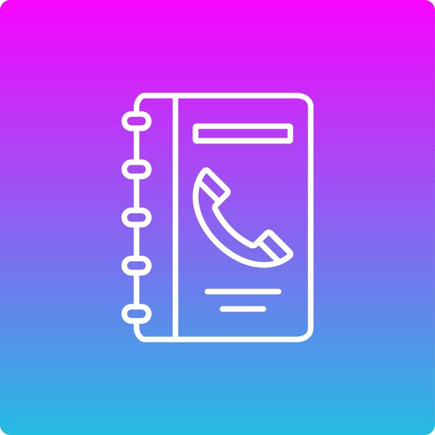 Icono de libro de contactos