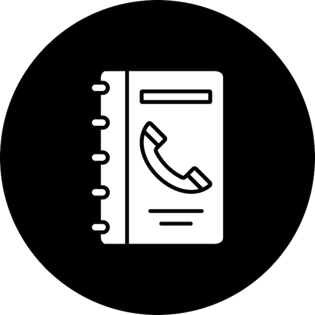 Icono de libro de contactos