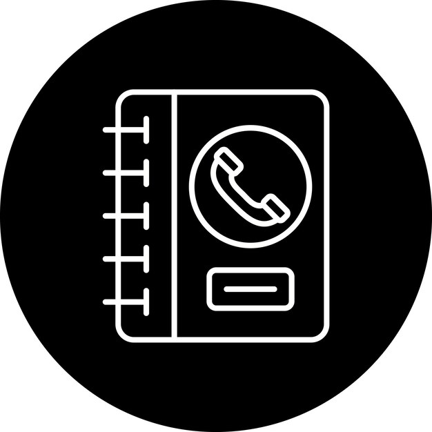 Icono de libro de contactos