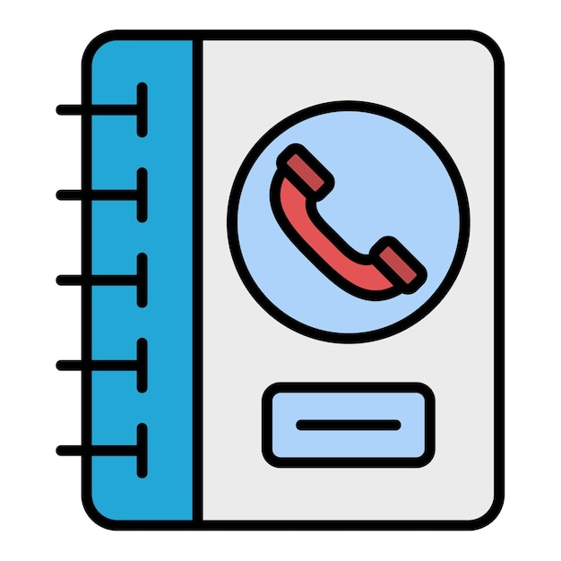 Icono de libro de contactos