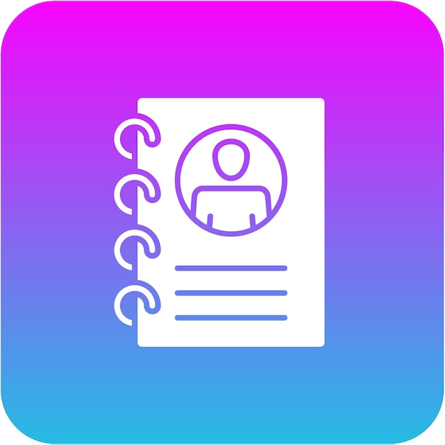 Icono de libro de contactos