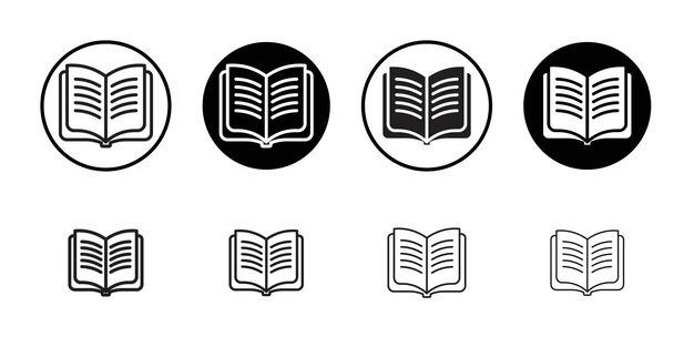 Icono de libro Contorno delgado y sencillo