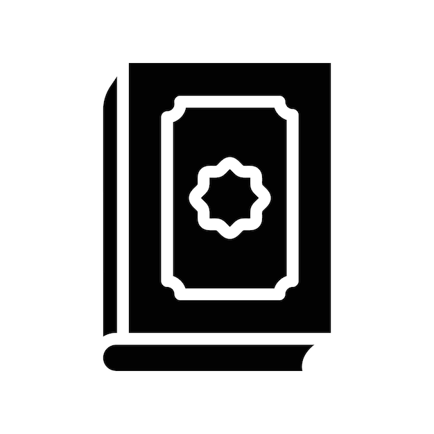 Icono del libro Corán logotipo conjunto de signos contorno vectorial