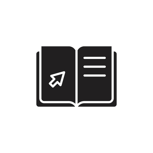 Icono de libro electrónico Conjunto de logotipos de arte de línea