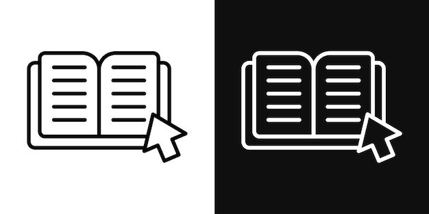 El icono del libro electrónico
