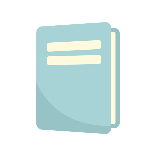 Icono de libro escolar de sociología Ilustración plana del icono de vector de libro escolar de sociología aislado sobre fondo blanco
