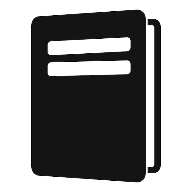 Icono de libro escolar de sociología Ilustración simple del icono de vector de libro escolar de sociología para diseño web aislado sobre fondo blanco