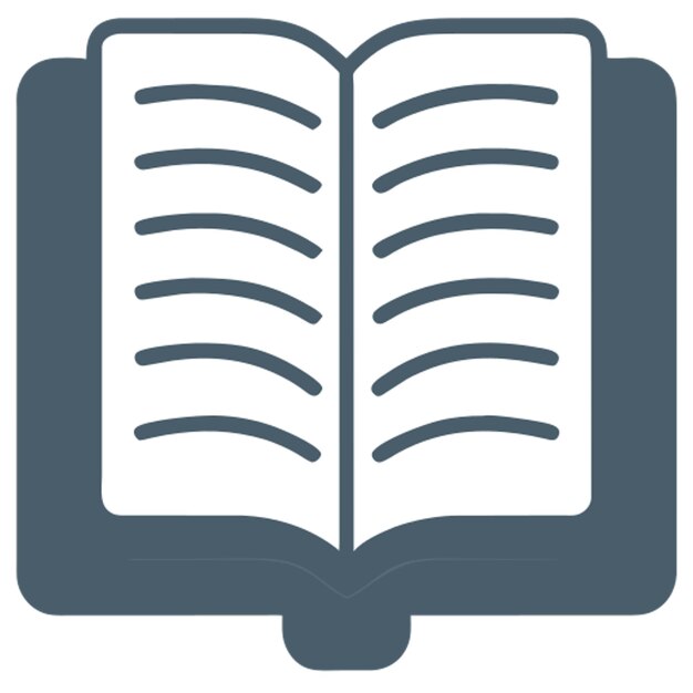 icono del libro gris