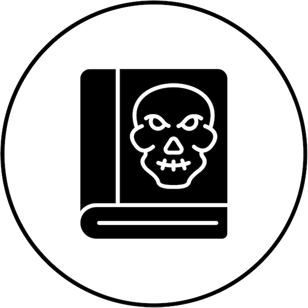 El icono del libro de Halloween
