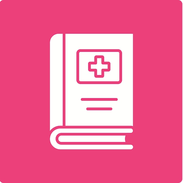 Icono de un libro médico