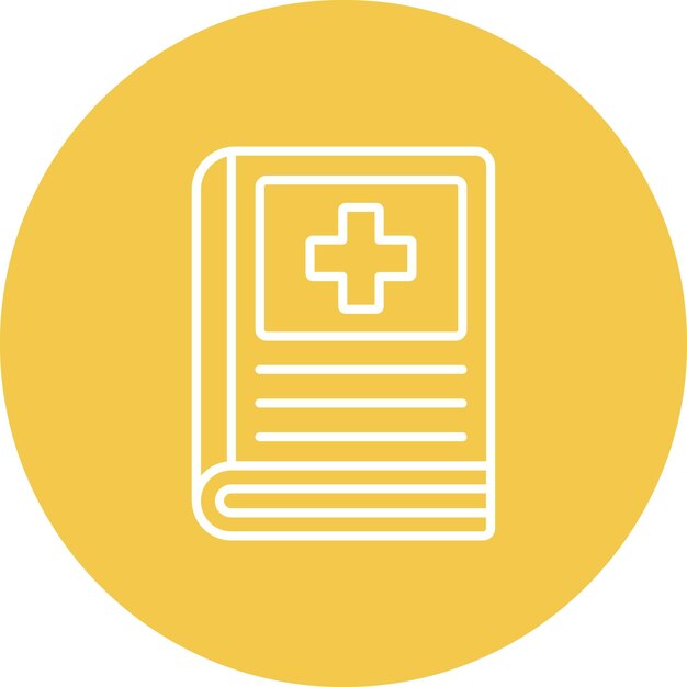 Icono de un libro médico