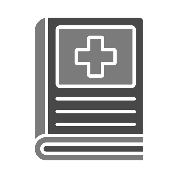 Icono de un libro médico