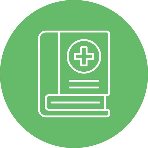 Icono de un libro médico