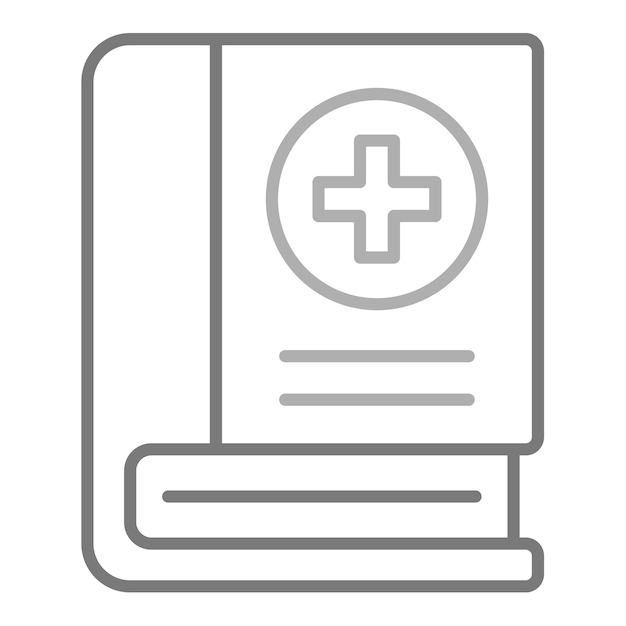 Icono de un libro médico