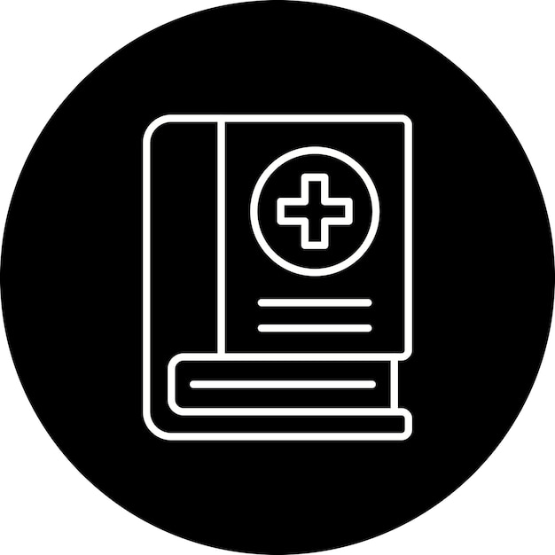 Icono de un libro médico
