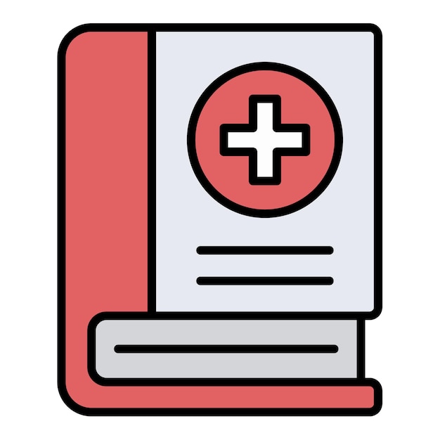 Icono de un libro médico
