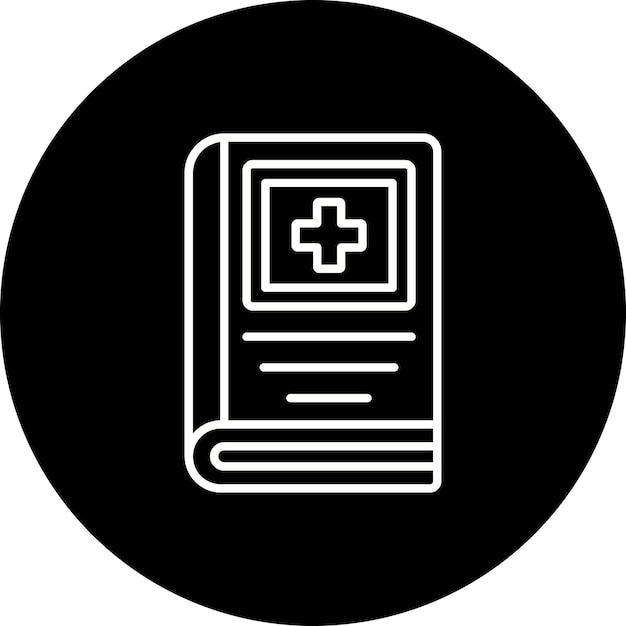 Icono de un libro médico