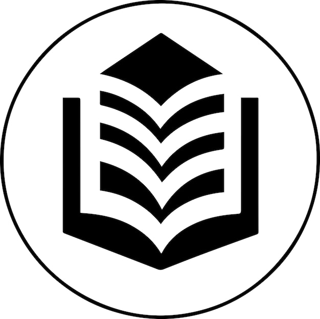el ícono del libro mínimo, el logotipo, la ilustración vectorial, el color negro 17