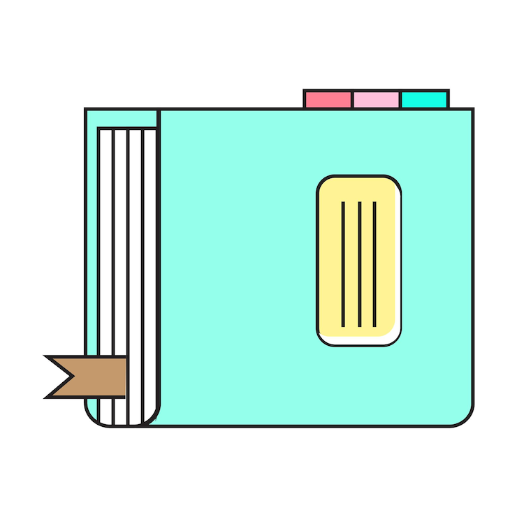 Vector icono de libro negro símbolo de libro simple ilustración de pictograma libro abierto de dibujos animados y páginas educación