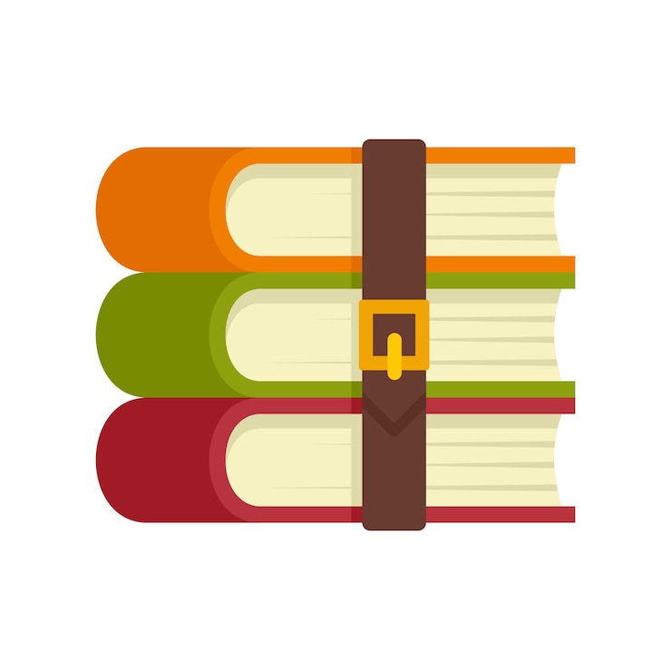 Vector icono de libros de archivo ilustración plana de libros de arquivo icono vectorial para diseño web