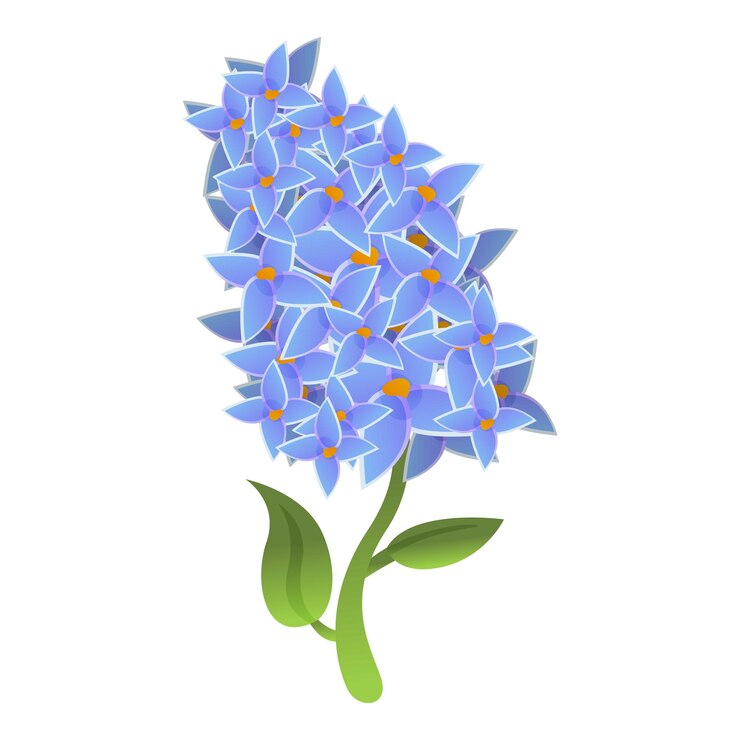 Vector icono de lila de la naturaleza icono vectorial de lira de la naturaleza para el diseño web aislado en fondo blanco
