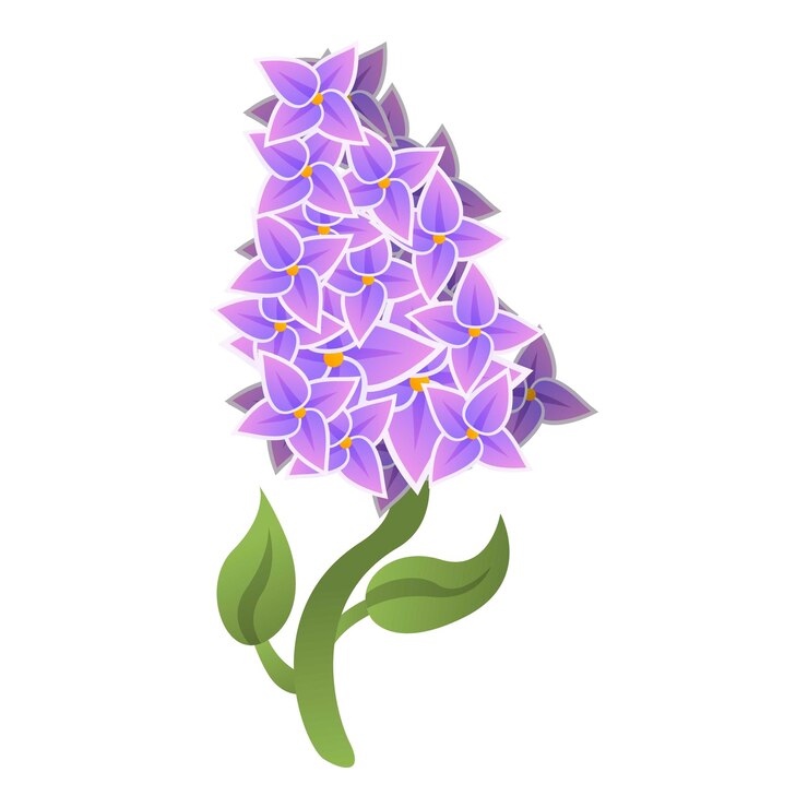 Vector icono de lila de la temporada icono vectorial de lira de la temporada para el diseño web aislado en fondo blanco