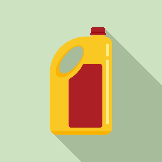 Vector icono de limpiador de botellas de plástico ilustración plana del icono de vector de limpiador de botellas de plástico para diseño web