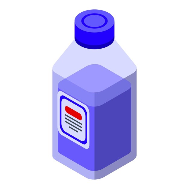 Icono de limpiador de lavadora vector isométrico Lavado de ropa Detergente limpio