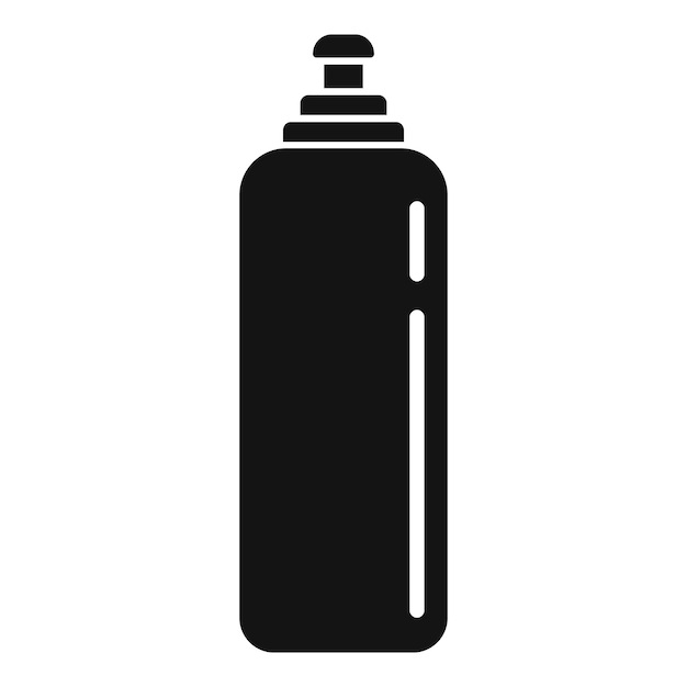 Icono de limpiador de platos de gel Ilustración simple del icono de vector de limpiador de platos de gel para diseño web aislado sobre fondo blanco