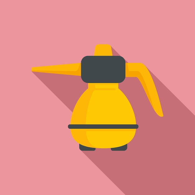 Icono de limpiador de vapor de lavado Ilustración plana del icono de vector de limpiador de vapor de lavado para diseño web