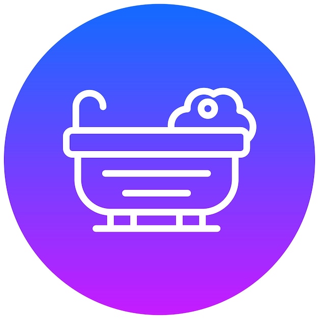 Icono de limpieza de la bañera