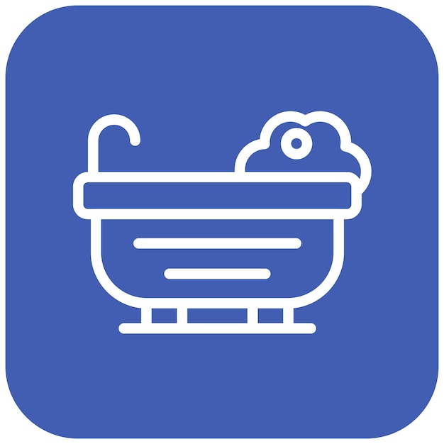 Icono de limpieza de la bañera