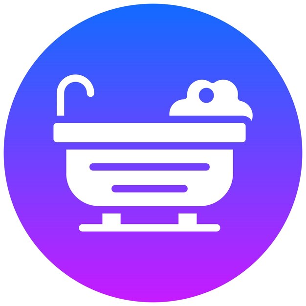 Icono de limpieza de la bañera