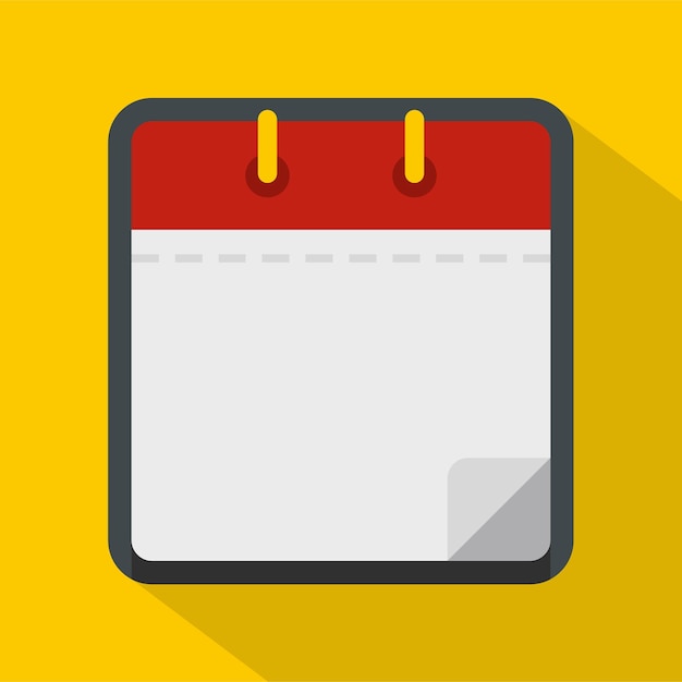 Icono de limpieza de calendario Ilustración plana del icono de vector de limpieza de calendario para web