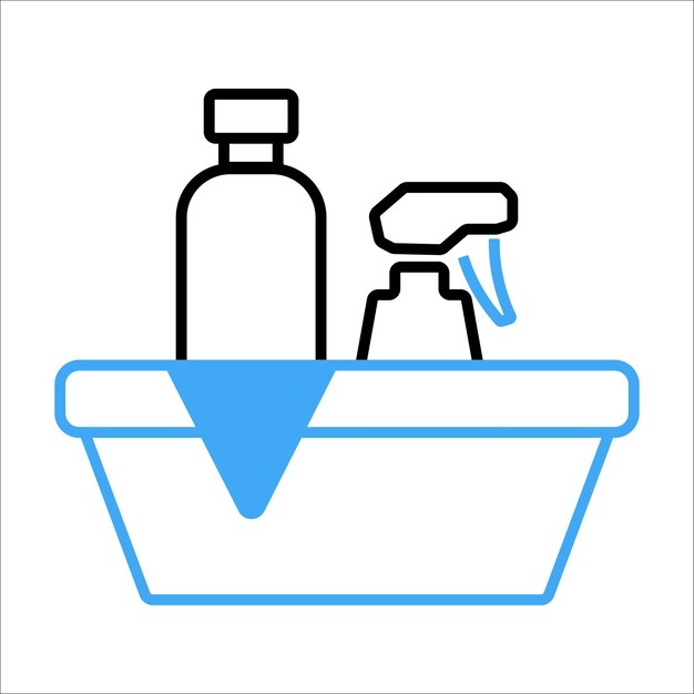 icono de limpieza conjunto símbolo de ilustración vectorial