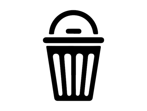 icono de limpieza del contenedor de basura de reciclaje