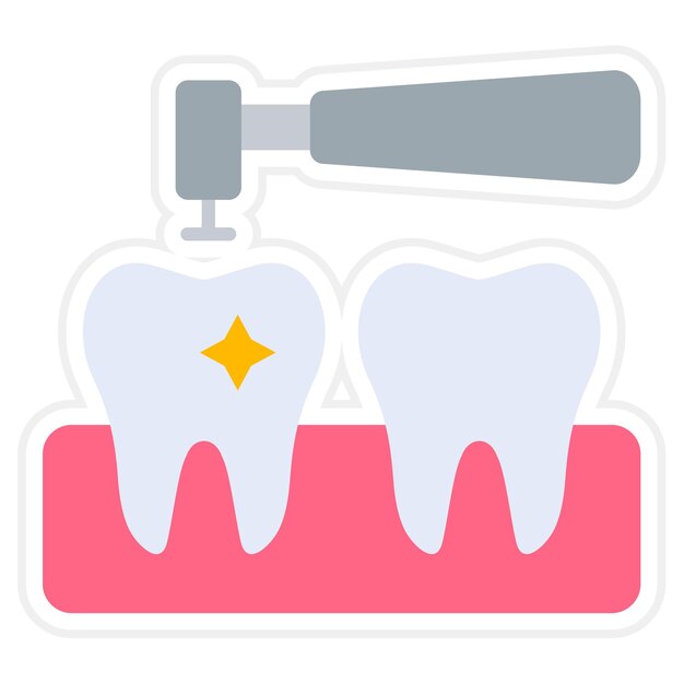 El icono de limpieza dental